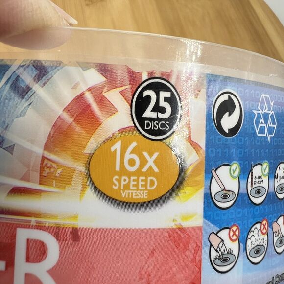 Philips DVD+R 120 Mins 4.7GB 16X Speed Recordable Blank Discs 25 Pack SEALED - Picture 6 of 6